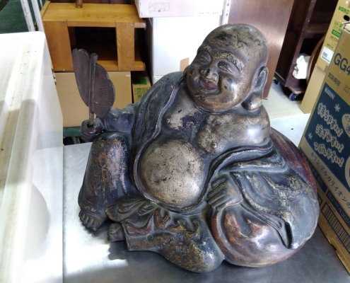 清朝末期の金工の布袋様