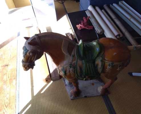 唐三彩馬の置物